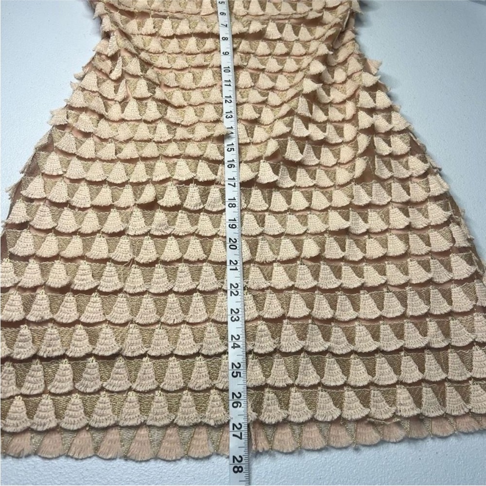 Lulu's Strapless Ruffle Textured Dress in Tan - Picture 15 of 16